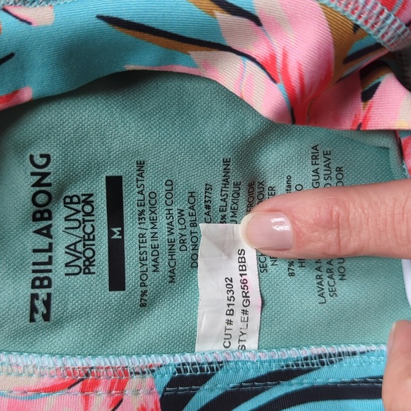 Billabong Girls Core Mock Neck Swimsuit - Picture 2 of 10